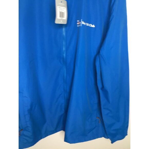Elevate Mens Full Zip Windbreaker size 2XL Hooded Blue Lightweight Packable XXL - Picture 10 of 12
